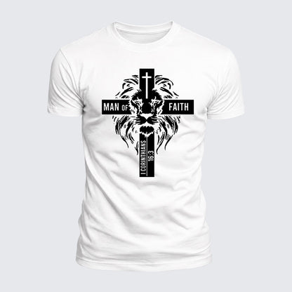Luxe Mercerized Cotton Tee - Man of Faith
