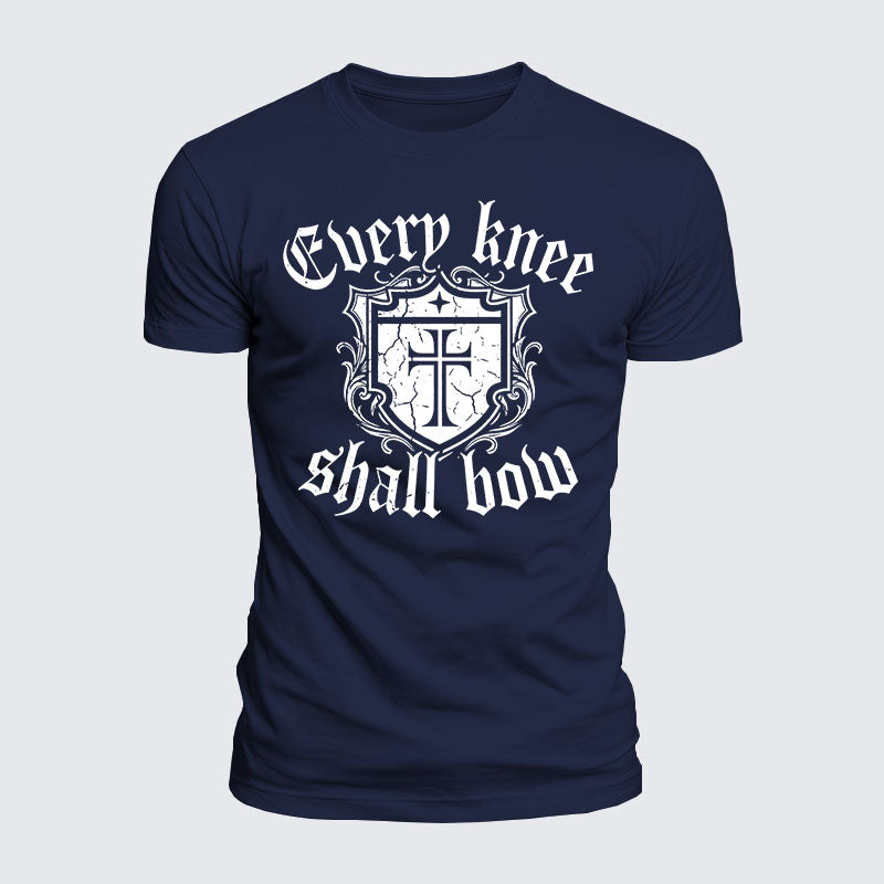 Luxe Mercerized Cotton Tee -  Every Knee Will Bow