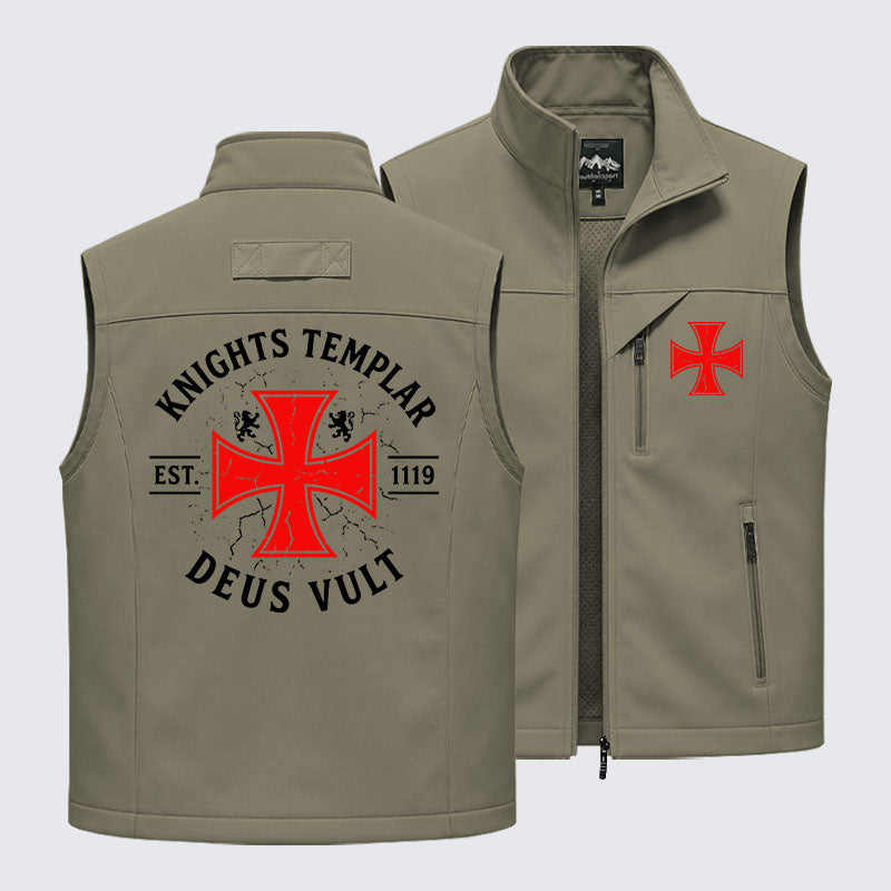 Knights Templar Deus Vult Outdoor Quick-dry Vest