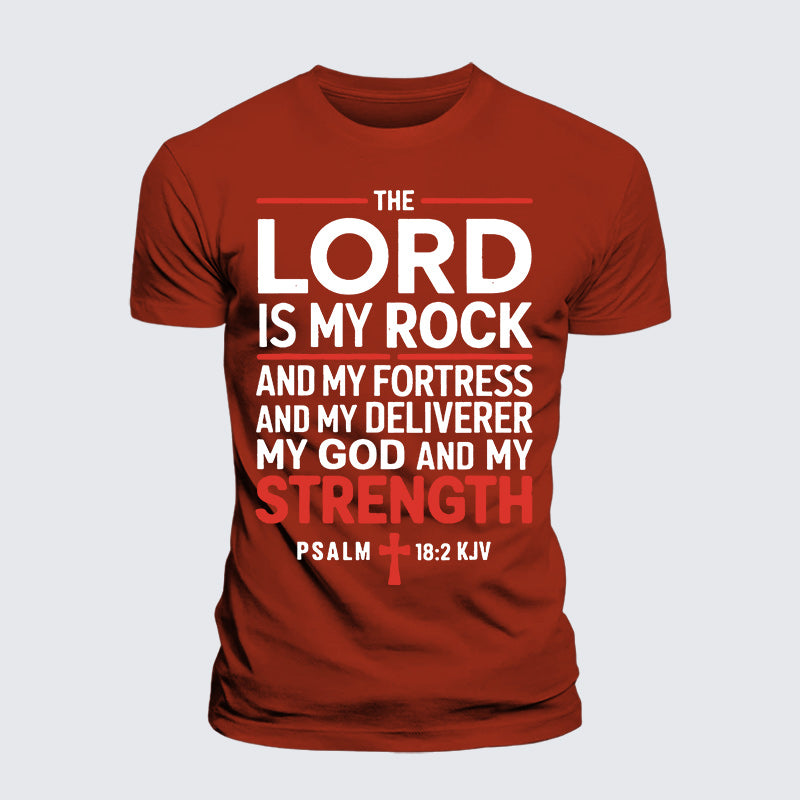 Luxe Mercerized Cotton Tee - Lord Is My Rock