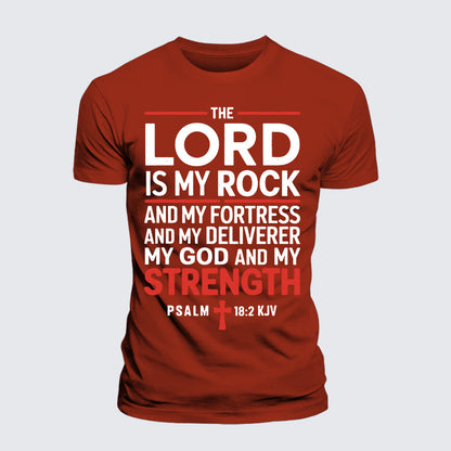 Luxe Mercerized Cotton Tee - Lord Is My Rock