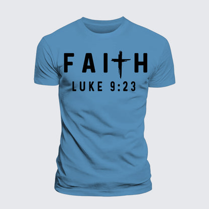 Luxe Mercerized Cotton Tee - Luke 9:23
