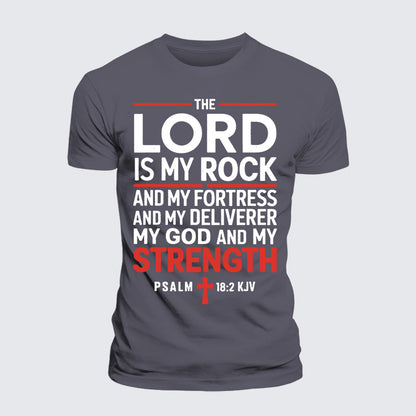Luxe Mercerized Cotton Tee - Lord Is My Rock