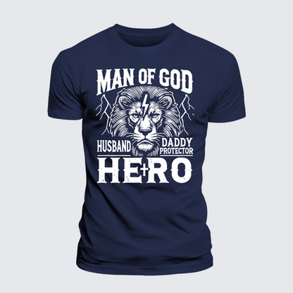 Luxe Mercerized Cotton Tee - Man Of God Husband Daddy Hero