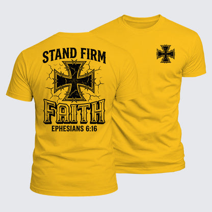 Luxe Mercerized Cotton Tee - Stand Firm Faith