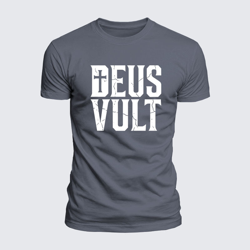 Luxe Mercerized Cotton Tee - Deus Vult