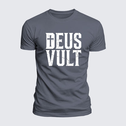 Luxe Mercerized Cotton Tee - Deus Vult
