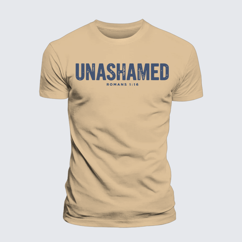 Luxe Mercerized Cotton Tee - UNASHAMED Romans 1:16