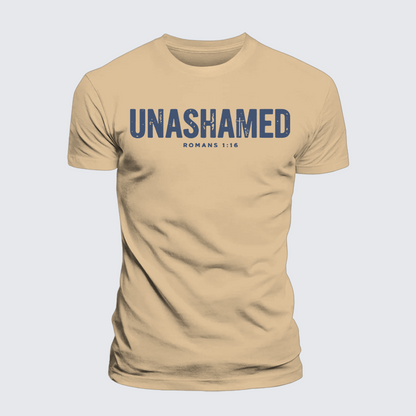 Luxe Mercerized Cotton Tee - UNASHAMED Romans 1:16