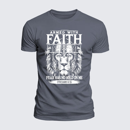 Luxe Mercerized Cotton Tee - Armed With Faith