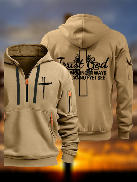 Trust God Jesus God Christian Zipper Hoodies