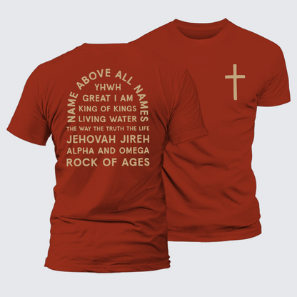 Luxe Mercerized Cotton Tee - Name Above All Names
