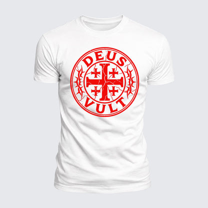 Luxe Mercerized Cotton Tee - Deus Vult
