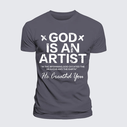 Luxe Mercerized Cotton Tee - God Is An Artist