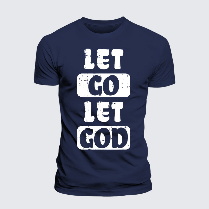Luxe Mercerized Cotton Tee - Let Go Let God