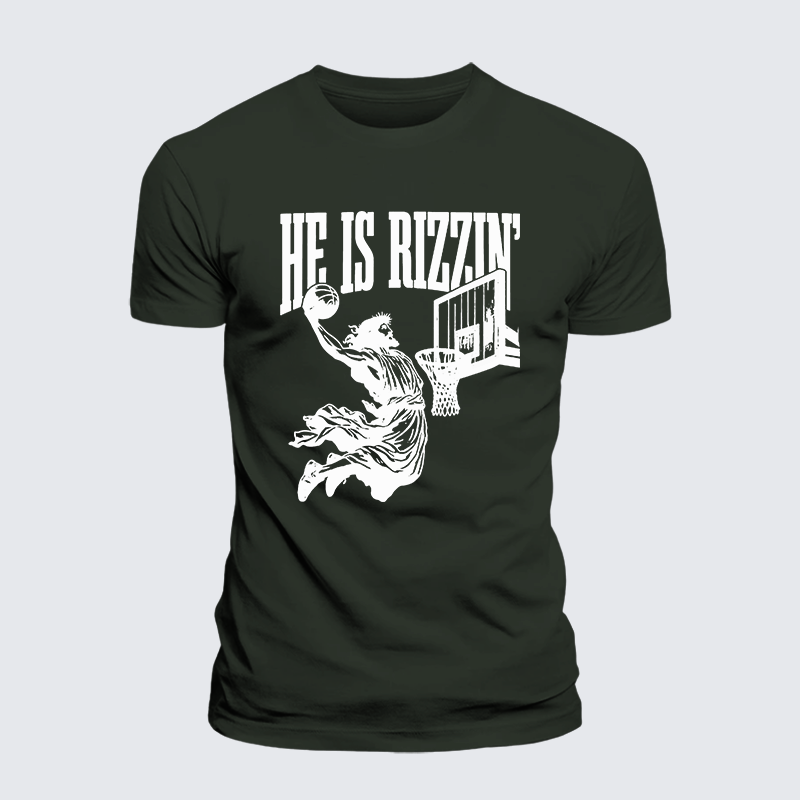 Luxe Mercerized Cotton Tee - He Is Rizzin