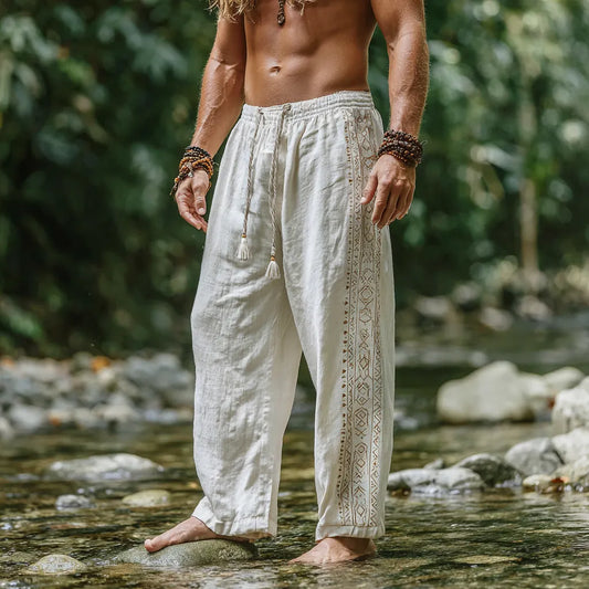 Men's Viking Summer Bohemian Tribal Casual Pants