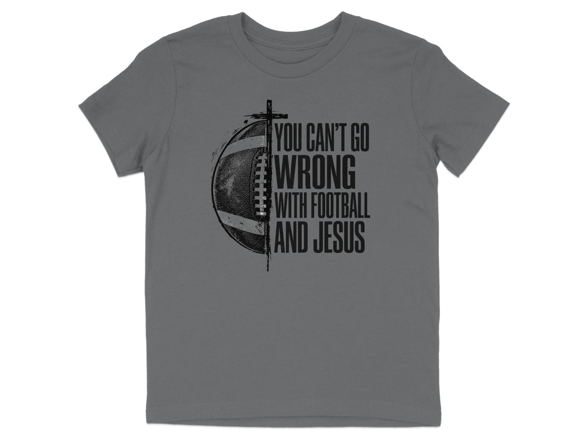Football And Jesus Youth T-Shirt