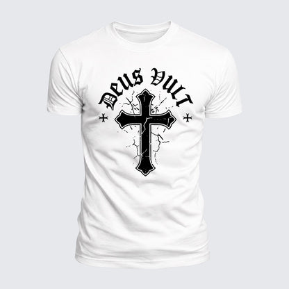 Luxe Mercerized Cotton Tee - Deus Vult