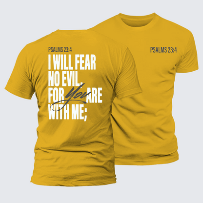 Luxe Mercerized Cotton Tee - Fear No Evil
