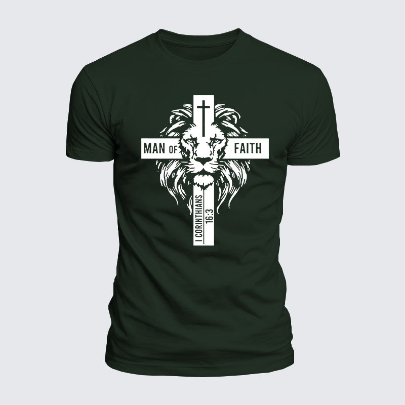 Luxe Mercerized Cotton Tee - Man of Faith