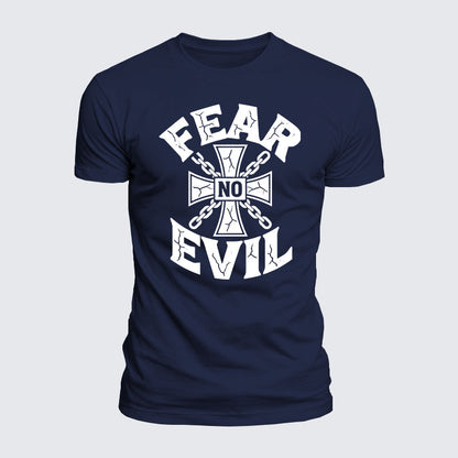 Luxe Mercerized Cotton Tee - Fear No Evil