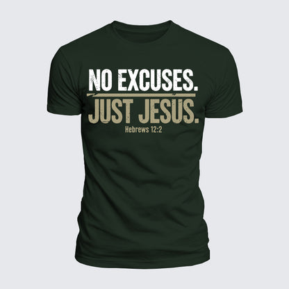 Luxe Mercerized Cotton Tee - No Excuses Just Jesus
