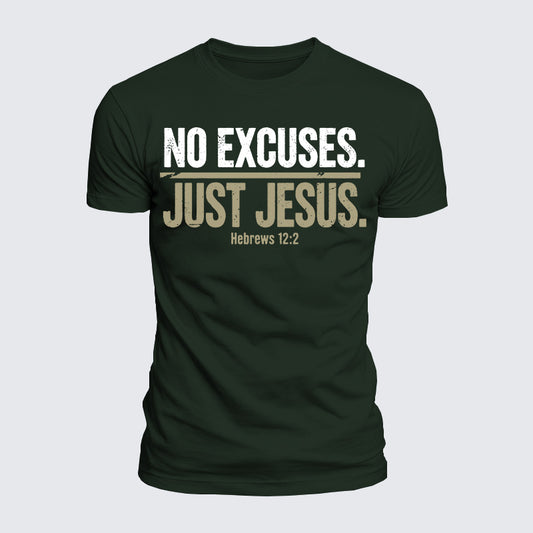Luxe Mercerized Cotton Tee - No Excuses Just Jesus