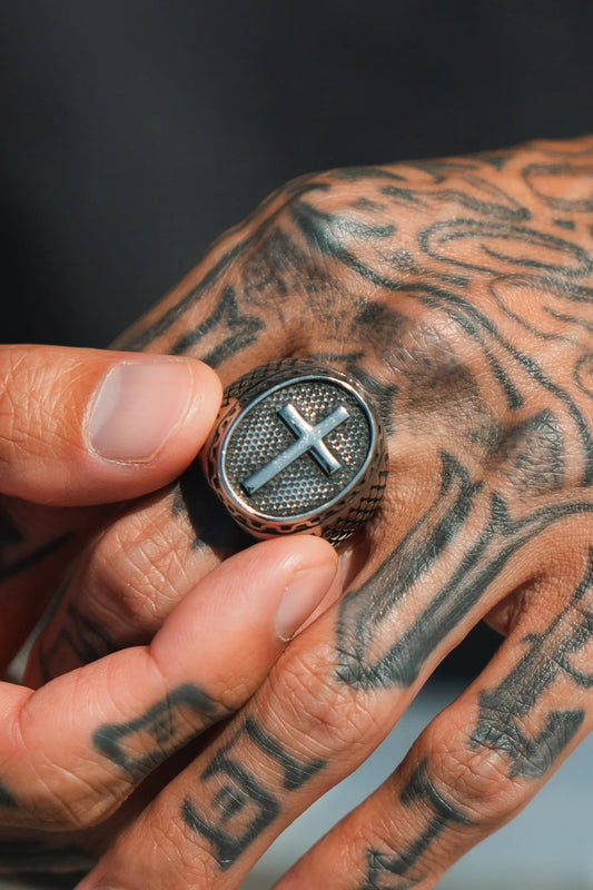 Risen Savior Ring- Silver