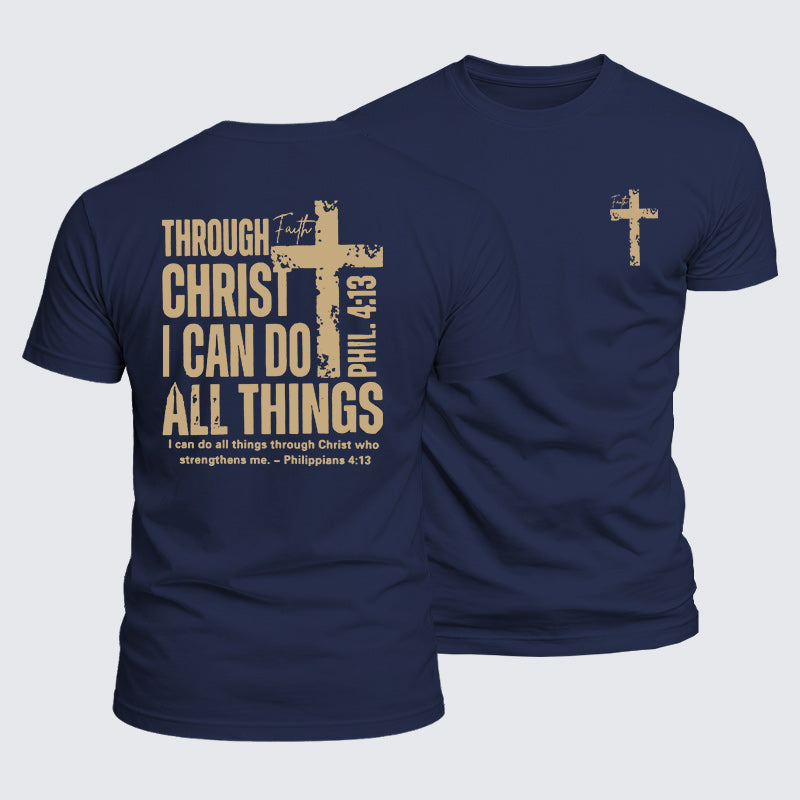 Luxe Mercerized Cotton Tee - Through Christ I Can Do All Things
