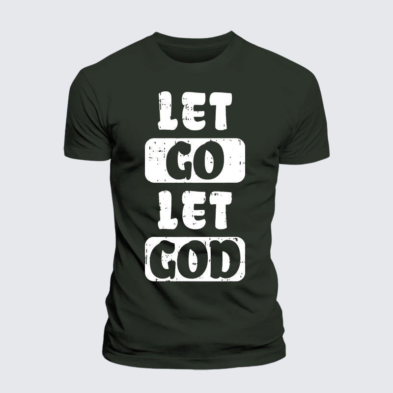 Luxe Mercerized Cotton Tee - Let Go Let God