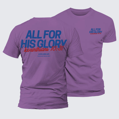 Luxe Mercerized Cotton Tee - All For His Glory