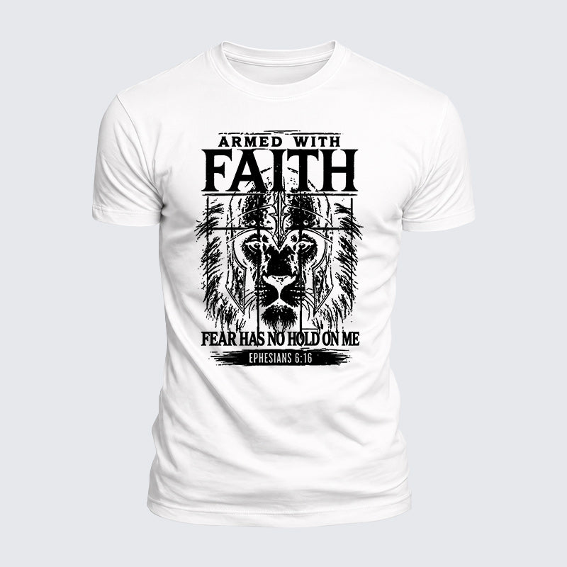 Luxe Mercerized Cotton Tee - Armed With Faith