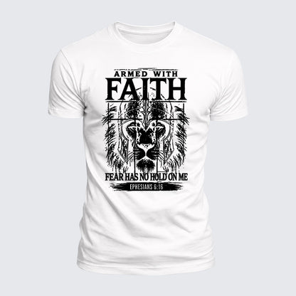 Luxe Mercerized Cotton Tee - Armed With Faith