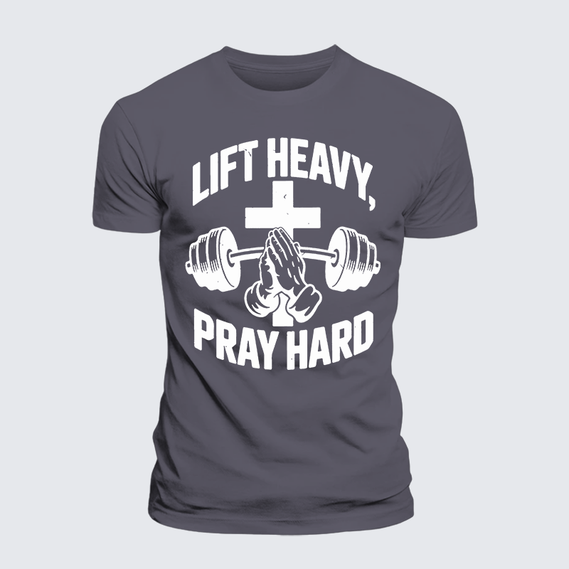 Luxe Mercerized Cotton Tee - Lift Heavy Pray Hard