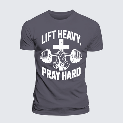 Luxe Mercerized Cotton Tee - Lift Heavy Pray Hard