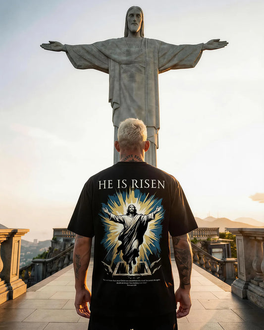 He Is Risen Printed Men's T-shirt