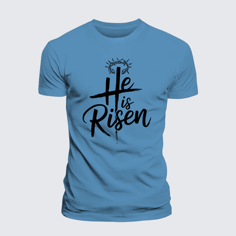 Luxe Mercerized Cotton Tee - He Is Risen