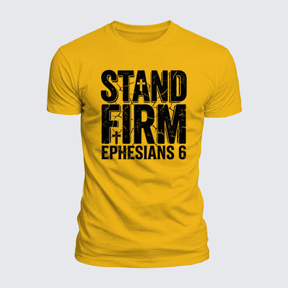 Luxe Mercerized Cotton Tee - Stand Firm Ephesians 6