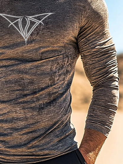Men's Outdoor Sun Protection Breathable Cool Hooded Sun Protection Long Sleeve Top