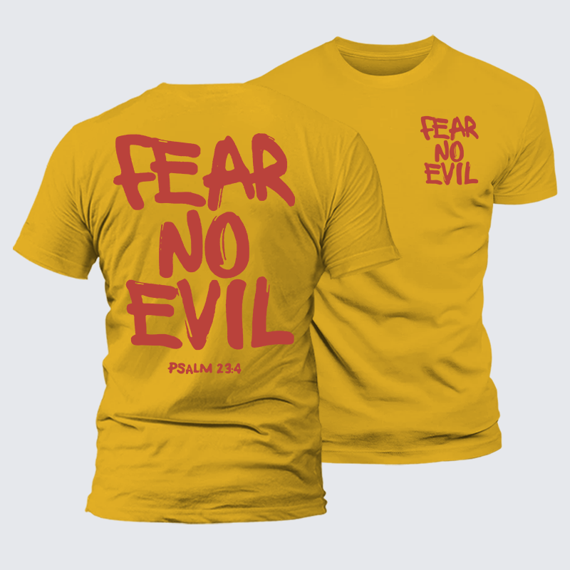 Luxe Mercerized Cotton Tee - Fear No Evil