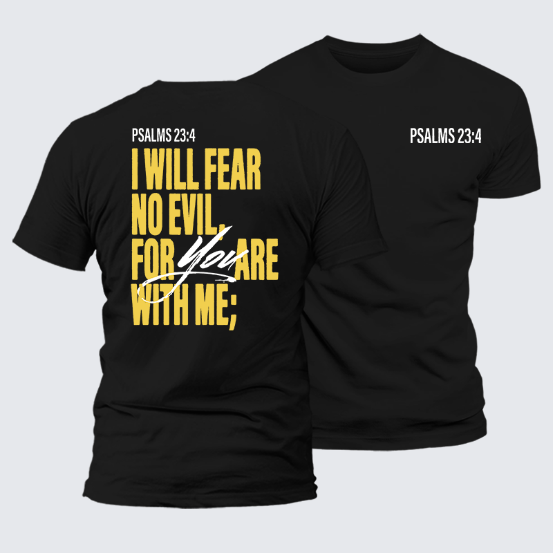 Luxe Mercerized Cotton Tee - Fear No Evil