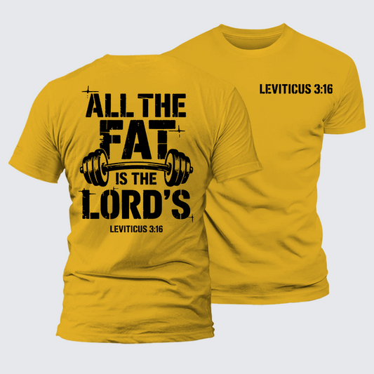 Luxe Mercerized Cotton Tee - All The Fat Is The Lord's