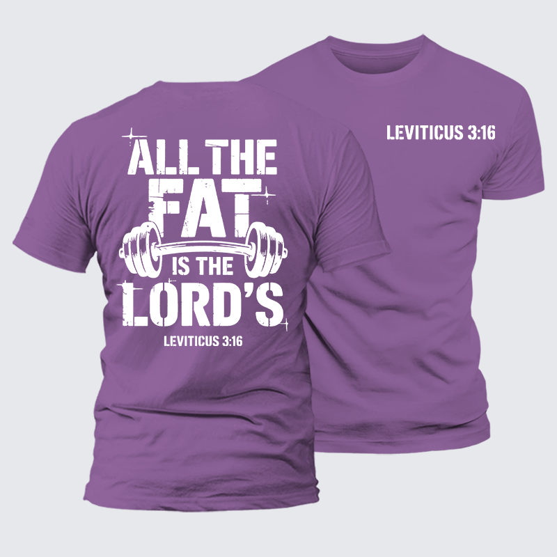Luxe Mercerized Cotton Tee - All The Fat Is The Lord's