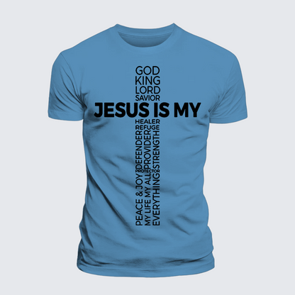 Luxe Mercerized Cotton Tee - Jesus Is My God King Lord And Savior