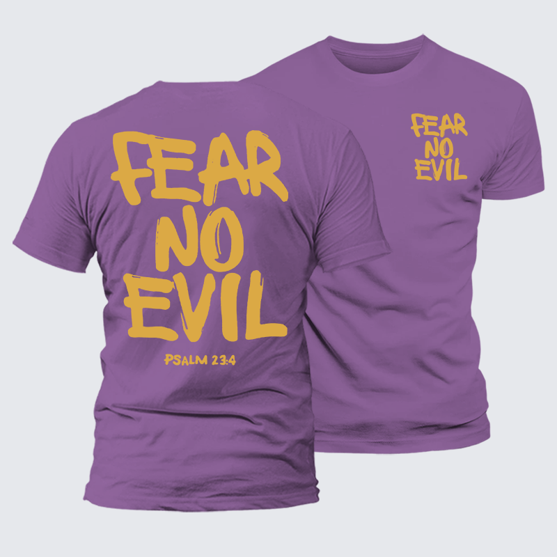Luxe Mercerized Cotton Tee - Fear No Evil