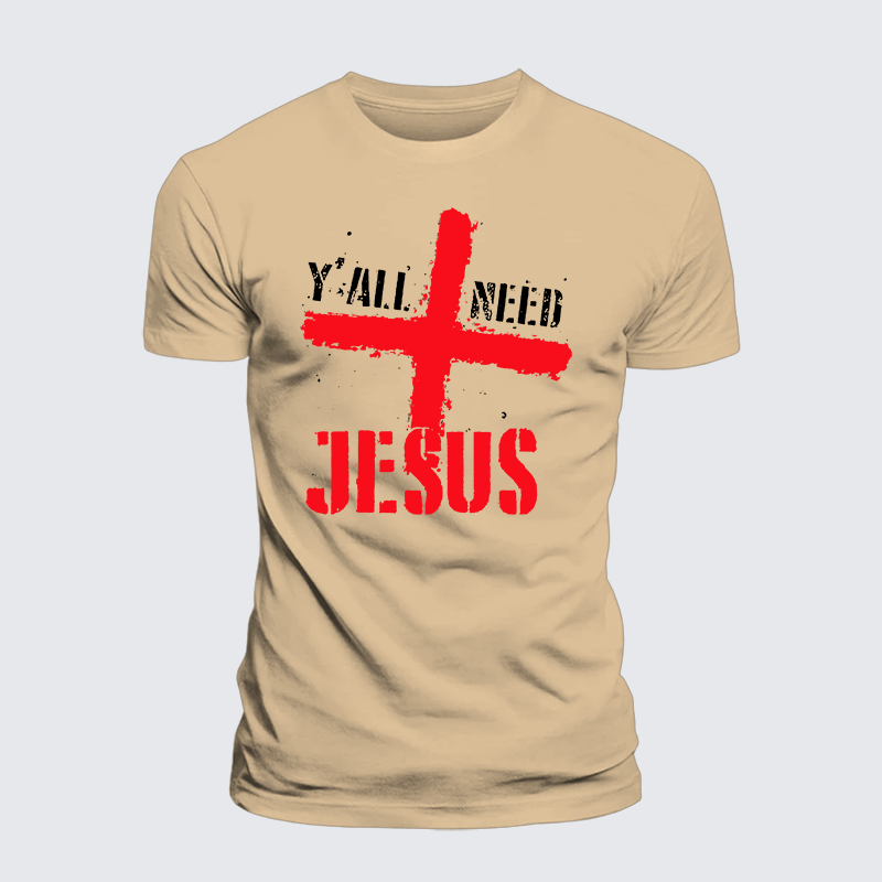 Luxe Mercerized Cotton Tee - Y'all Need Jesus