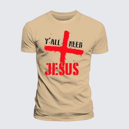 Luxe Mercerized Cotton Tee - Y'all Need Jesus