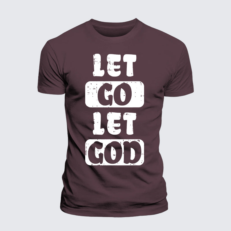 Luxe Mercerized Cotton Tee - Let Go Let God