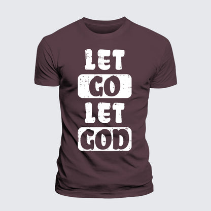 Luxe Mercerized Cotton Tee - Let Go Let God